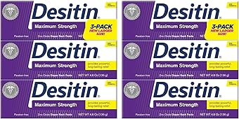 Desitin Baby Diaper Rash Maximum Strength Original Paste 4.8 oz. (6 Pack)