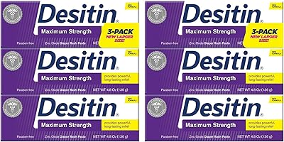 Desitin Baby Diaper Rash Maximum Strength Original Paste 4.8 oz. (6 Pack)