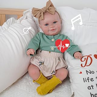 BABESIDE 3-in-1 Interactive Reborn Baby Dolls, 20Inch Cute Soft Vinyl Realistic-Newborn Baby Doll Poseable Real Life Lifelike Baby Dolls w/Doll Accessories for 3+ Year Old Girls