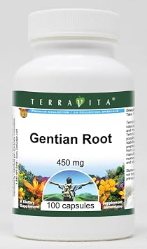 Gentian Root - 450 mg 100 Capsules, ZIN 511297