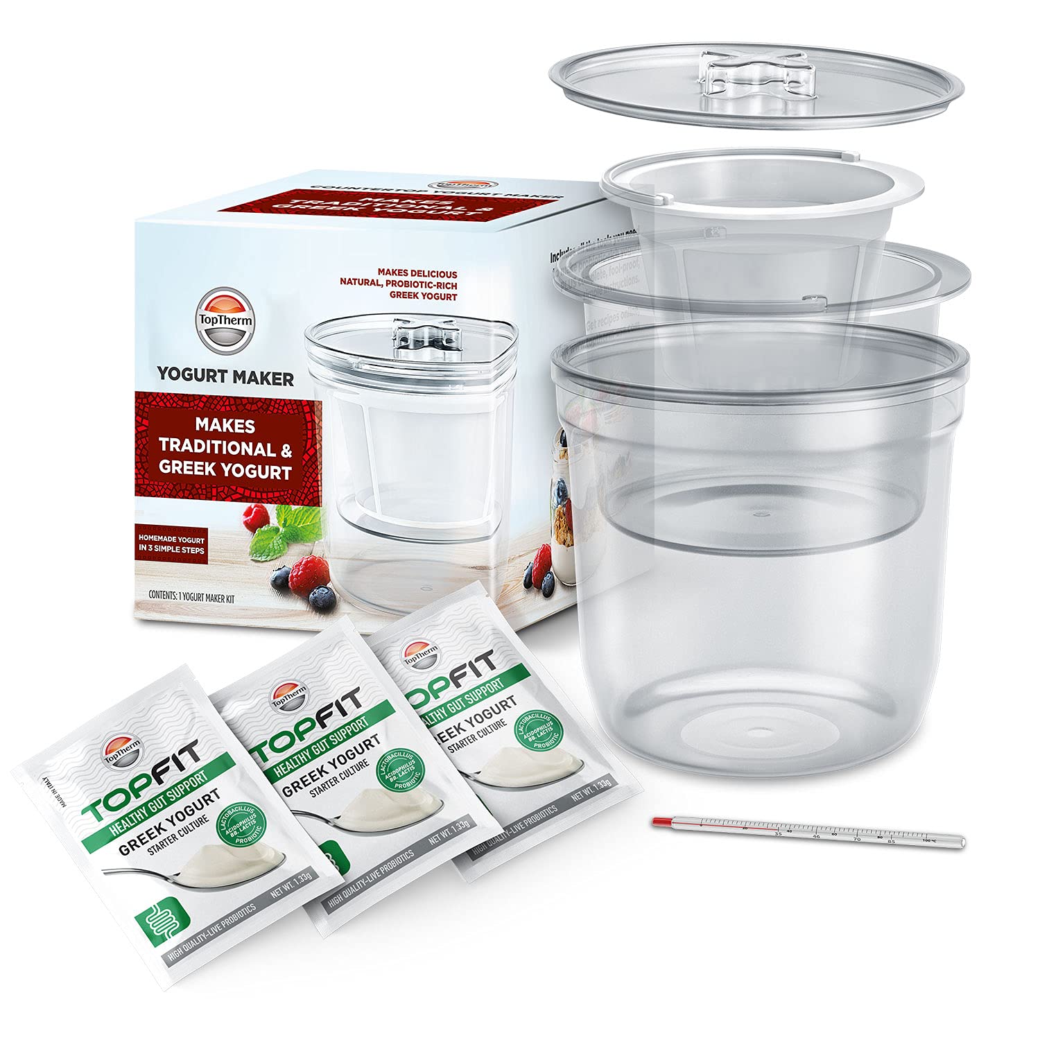 Buy Toptherm Yogurt Maker Machine All you Need For Probiotic Plain