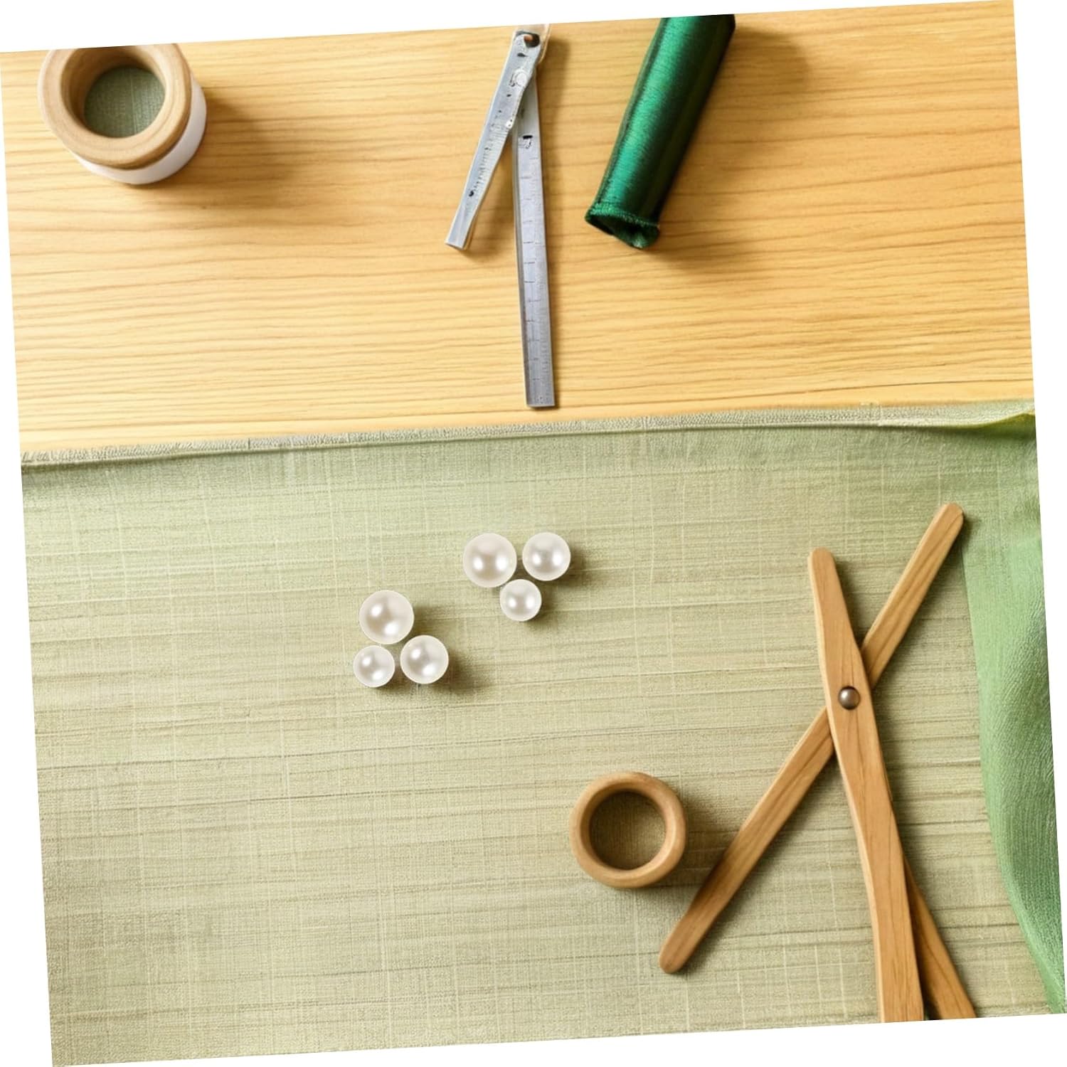Flatback Pearls for Crafting Assorted 12 14 16mm Plastic Half | Beige Embellishments, Crafted Cards and Manicure Charms, DIY Scrapbooking Use, Easy Application Reliable Sticking Power