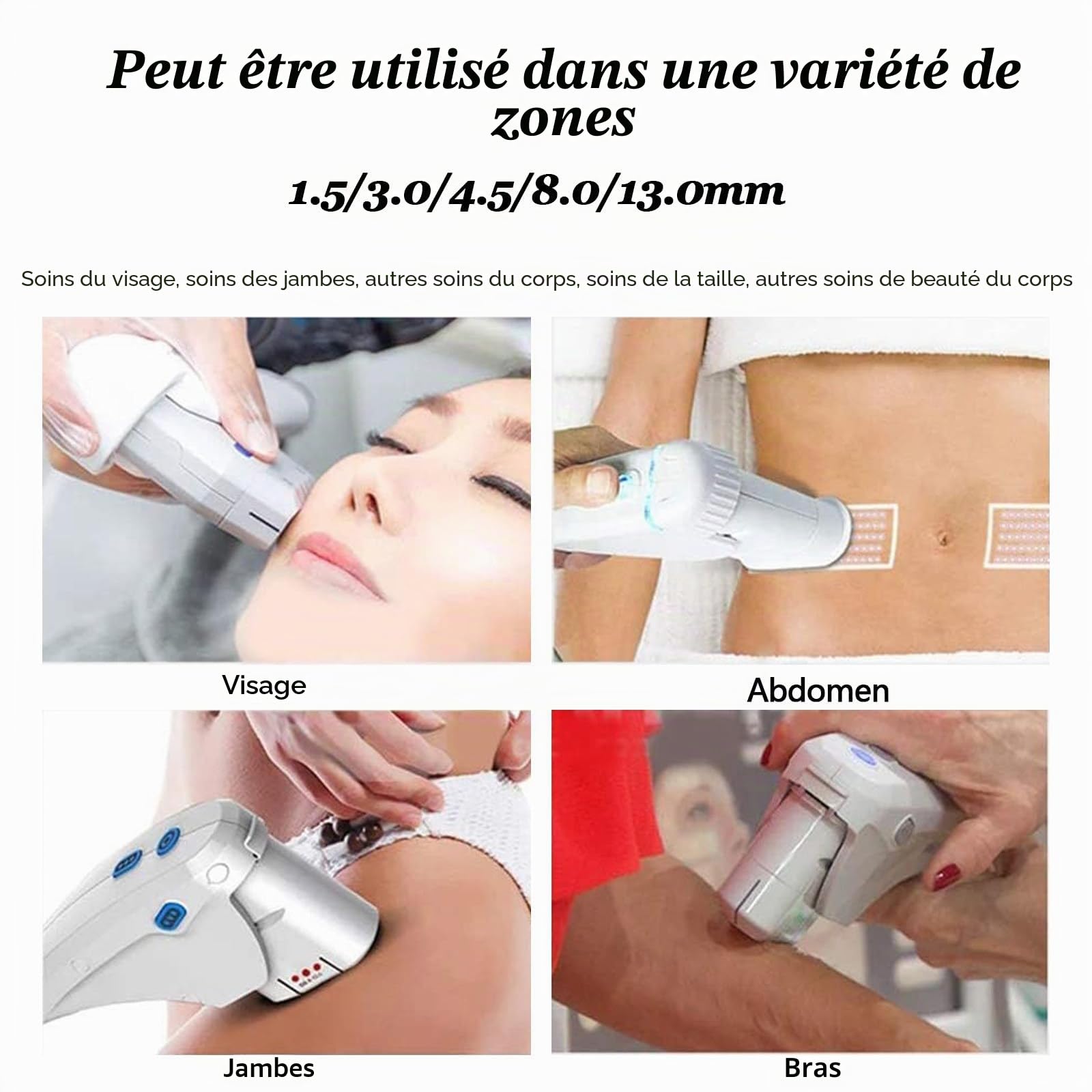 Machine De Beauté 7d Hifu Anti-Rides Pour Lifting Du Visage Et Raffermissement De Peau,Machine Amincissante Focalisée à Haute Intensité Pour Corps,Resserre Ridules,Rajeunissement De Peau,3heads