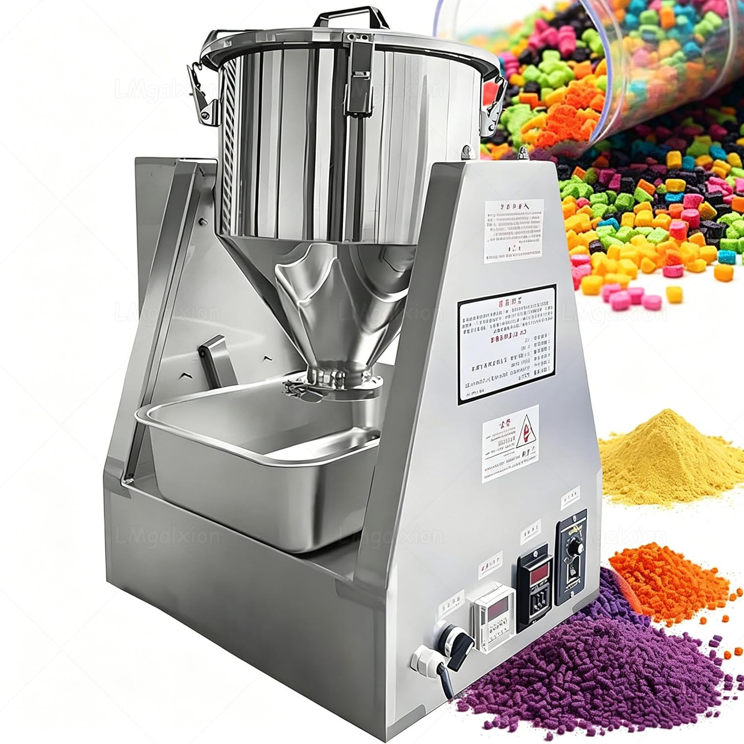 Mieszalnik Proszków Suchych,Blender Cząstek 5 L, 10 L I 20 L,Kompaktowy,Wykonany Ze Stali Nierdzewnej 304,Z Automatycznym Obrotem W Przód I W Tył 360° Rotacja Dla Farmaceutyków I Pasz 5L