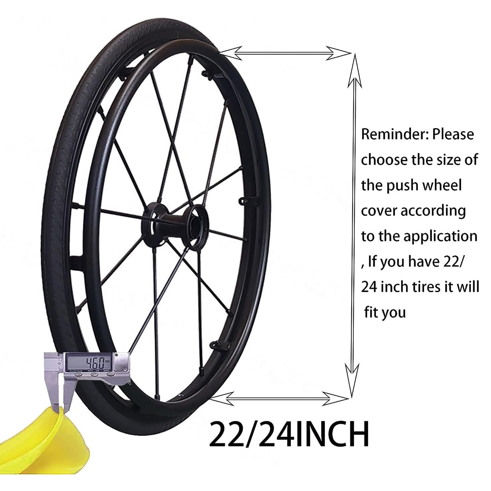 Funda para silla de ruedas Accesorios para sillas de ruedas Fundas para aro de empuje de silla de ruedas 1 par Funda de empuje manual antideslizante y resistente al desgaste Funda protectora para ani