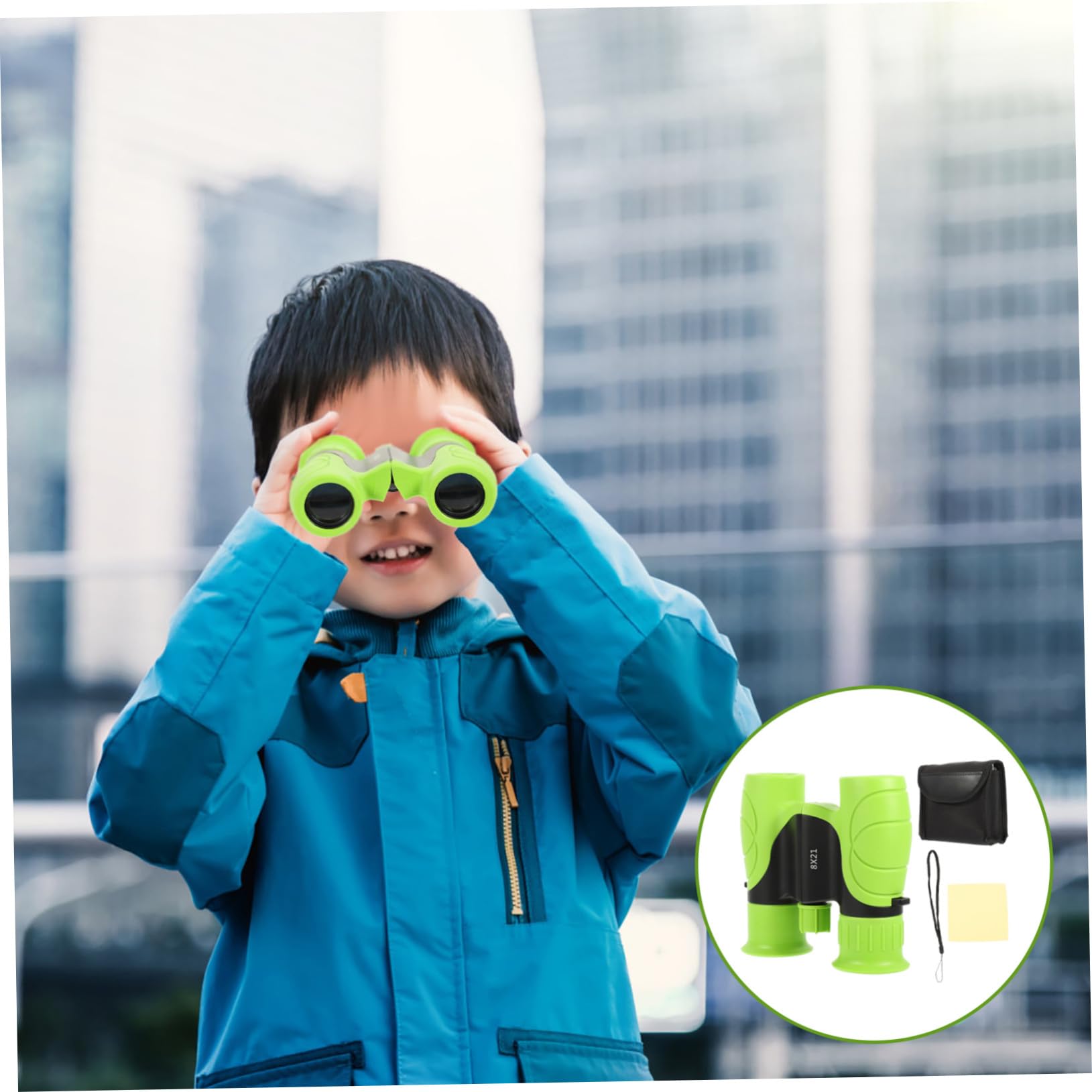 Telescopio Binocular Infantil 10x22, Mini, Portátil, Abs, Enfoque Óptico