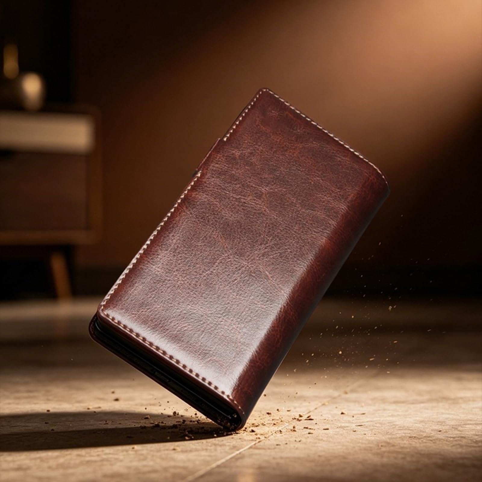 Custodia Per Samsung Galaxy Z Fold 8 Ultra, Anti-Impronta Pelle Vera Case