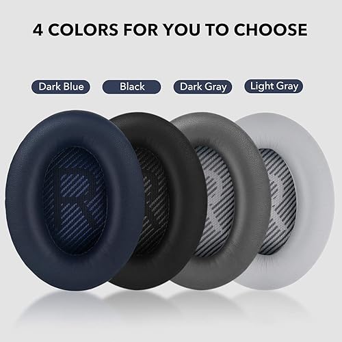 Miniatura 6 de Almohadillas de repuesto para auriculares Bose Quiet Comfort 35 compatibles con auriculares Bose QC 3535 II hechos de espuma viscoelástica de piel