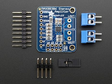 Adafruit Industries Stereo 3.7W Class D Audio Amplifier - MAX98306
