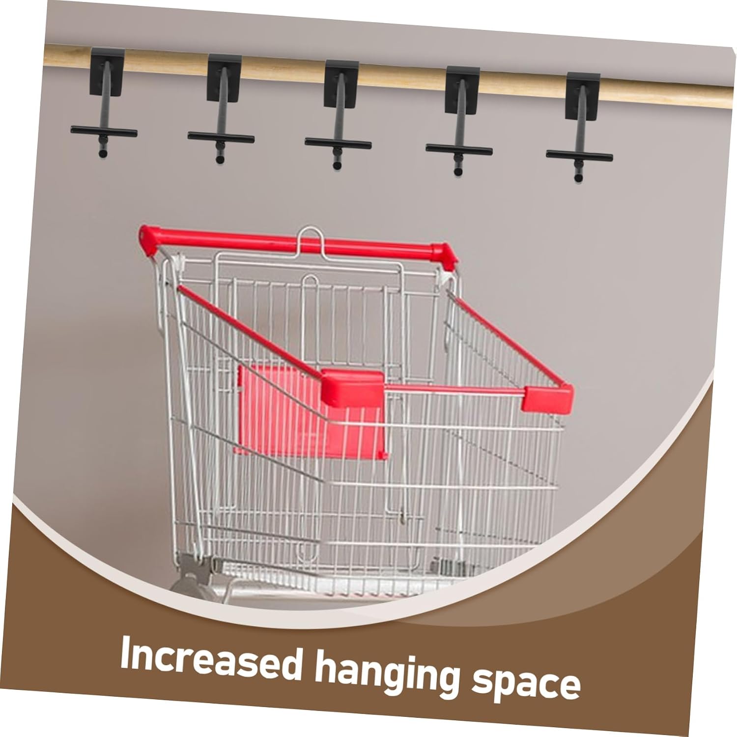 5pcs Backpack Hanger Metal Coating Hooks for Supermarket Snacks Jewelry Kitchen Coat Wall Utility Hooks