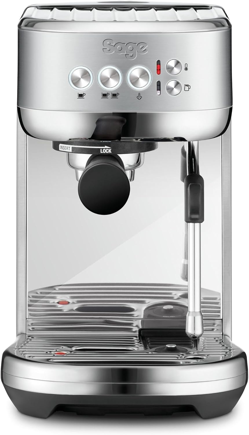Sage the Bambino Plus Compact Coffee Machine with Automatic Milk Frother, SES500BSS