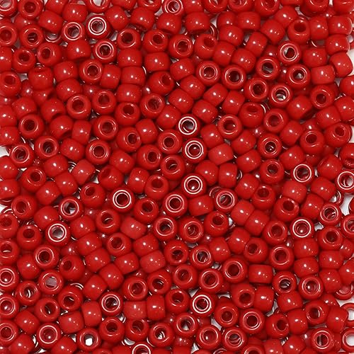 Miniatura 3 de 500 cuentas de plástico para hacer pulseras, manualidades, llaveros y decoraciones de adornos (amarillo)