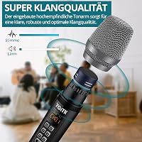 YGiTK UHF Professzionális Vezeték Nélküli Mikrofonszett - 2x30 Csatornás Kézi Mikrofon, 6-10 Órás Üzemidő, Karaoke, Buli, Esküvő, DJ 4