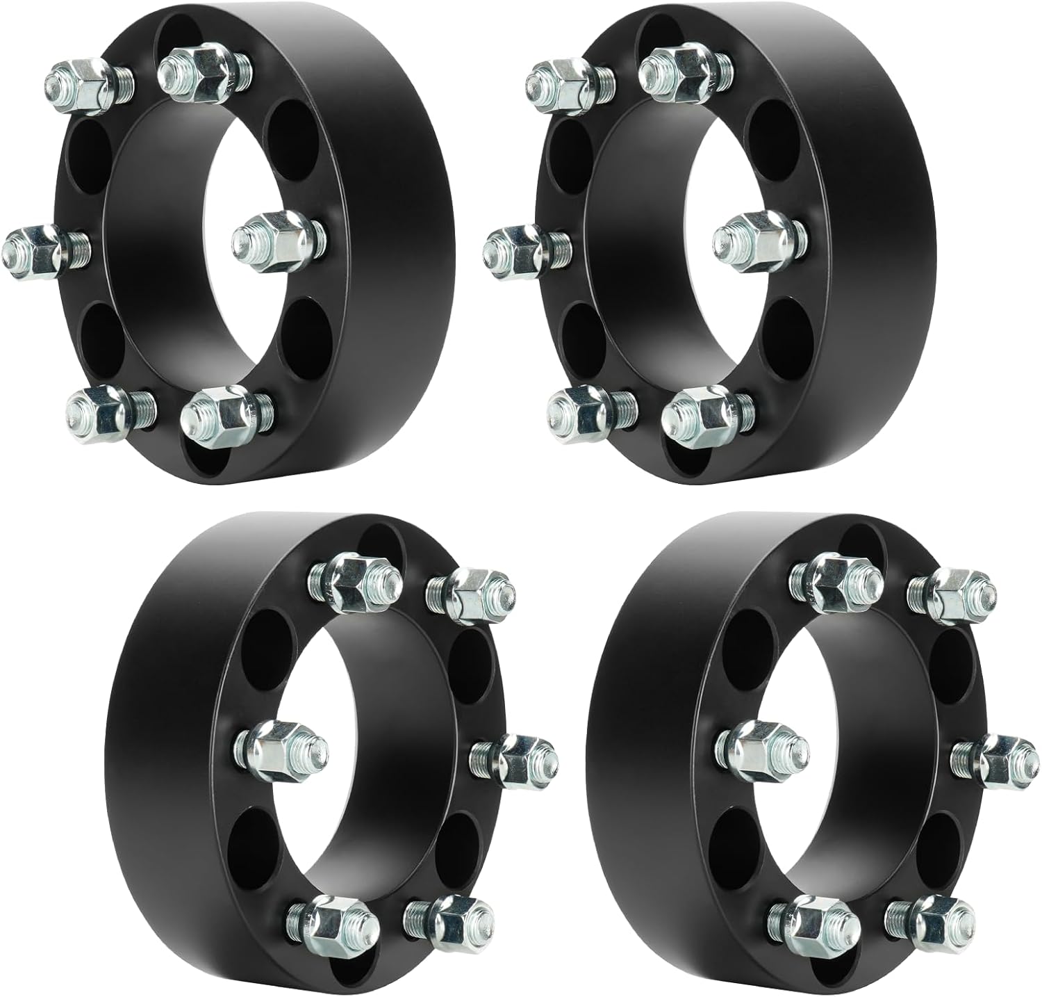 1.5" (38.1mm) 6x5.5 Wheel Spacers 14x1.5 Studs Fits GMC Sierra Yukon Denali Savana Safari Ram 1500, 6x139.7mm 6 Lugs Wheel Adapters for Chevy Blazer Silverado Suburban Avalanche K1500 C/K2500