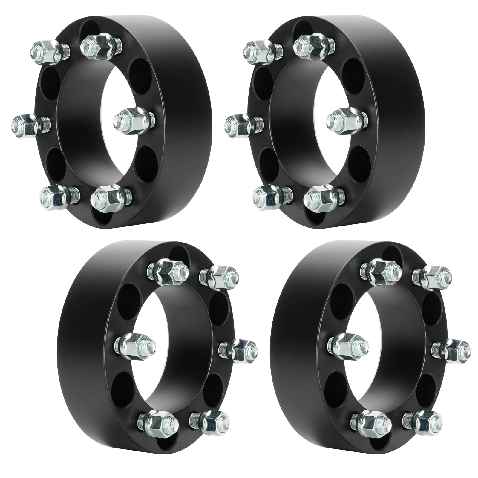 1.5" (38.1mm) 6x5.5 Wheel Spacers 14x1.5 Studs Fits GMC Sierra Yukon Denali Savana Safari Ram 1500, 6x139.7mm 6 Lugs Wheel Adapters for Chevy Blazer Silverado Suburban Avalanche K1500 C/K2500