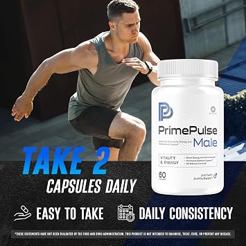 (2 Pack) Prime Pulse Male Pills - PrimePulse Capsules Advanced Formula Support Maximum Strength, PrimePulse All Natural Daily Vitamins for Health and Wellness Reviews, 120 Capsules for 2 Months