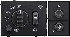 Obaee Headlight Dimmer Headlamp Control Switch & Fog Lamp Switch Compatible with Chevy Chevrolet Silverado Suburban Tahoe Avalanche GMC Sierra Yukon 2003-2007 Replace OEM 19381535 15194803 & 15143597