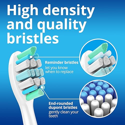 Miniatura 4 de Cabezales de repuesto compatibles con cepillo de dientes eléctrico Sonicare (empaquetados individualmente con cubierta higiénica), paquete de 8