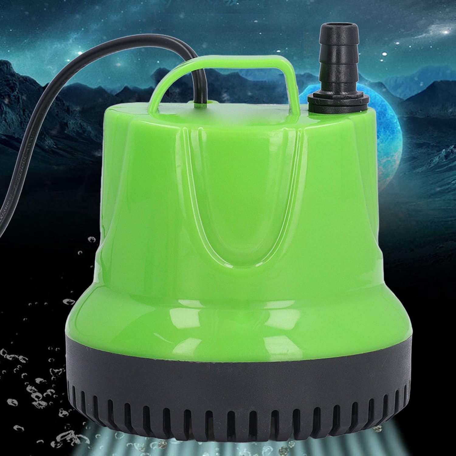 Submersible Powerful Bottom Suction Pond Aquarium, Intelligent Dry Heating Guard, for Fish Tank, Pond, Aquarium,with 5ft Power Cord (US Plug 110V)