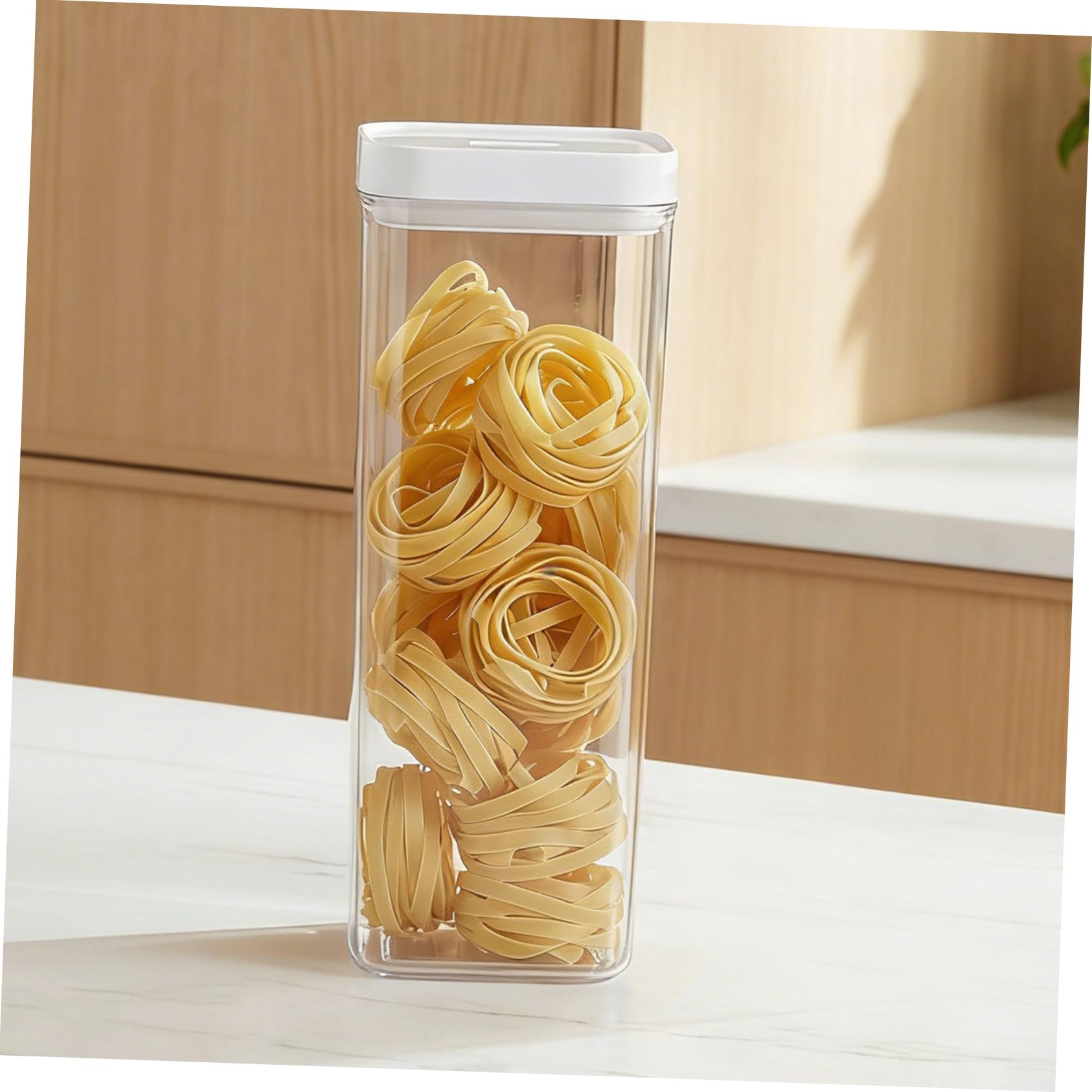 Cabilock 3piezas Contenedor De Pasta Hermético Para Almacenaje De Alimentos Organizador De Cocina Para Espaguetis Cereal Frijoles