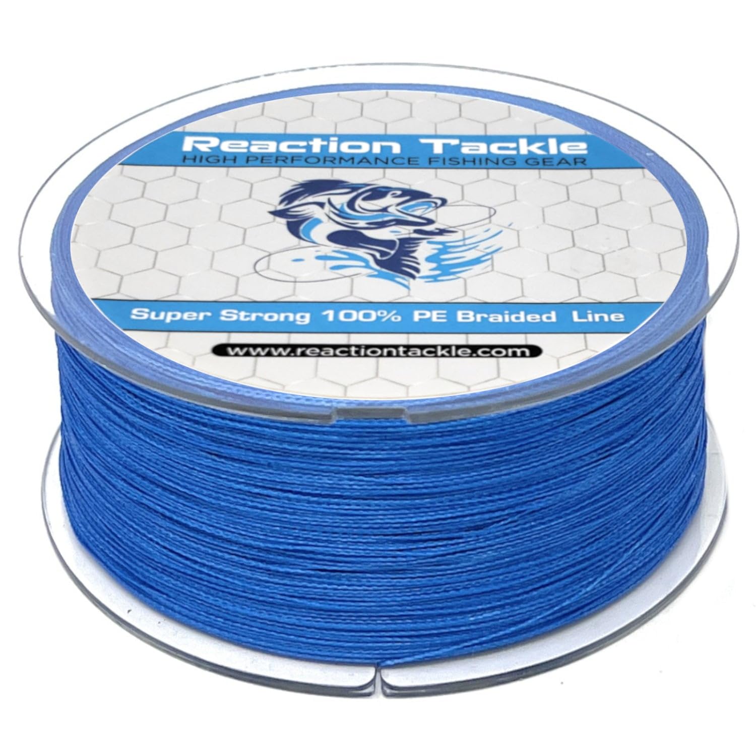 Reaction Tackle Braided Fishing Line - Pro Grade Power Performance for Saltwater or Freshwater - Colored Diamond Braid for Extra Visibility