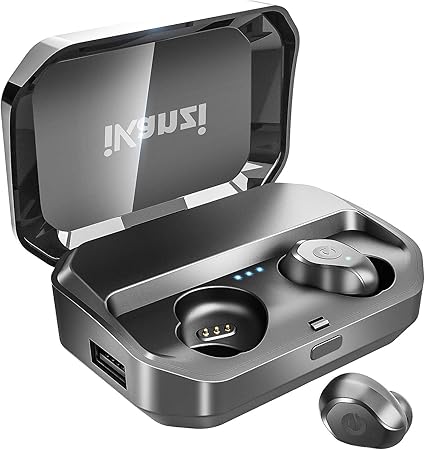 Amazon Co Jp 進化版 Ipx7完全防水 Bluetooth 5 0 Bluetooth イヤホン 完全 ワイヤレス イヤホン 75時間音楽再生 Ikanzi Bluetooth イヤホン c対応 Hi Fi マイク内蔵 自動ペアリング 充電式収納ケース付き Iphone Android適用 左右分離型 Siri対応 ブラック