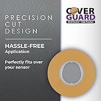 Vista 6 de CGM Overpatch Dexcom G7, Stelo Tan Center-Cut Design 25-Count Waterproof Adhesive Anti-Fray Easy Application & Removal Made in USA