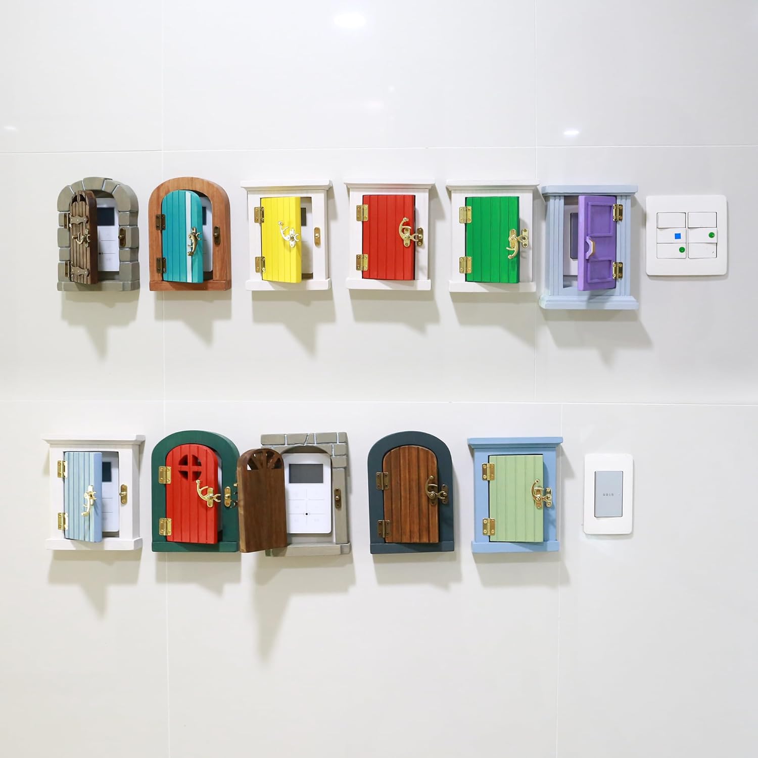 Wooden Interior Outlet Switch Covers - A Premium Accessory that Protects Children and Creates a Fairy-tale Atmosphere (No.4)