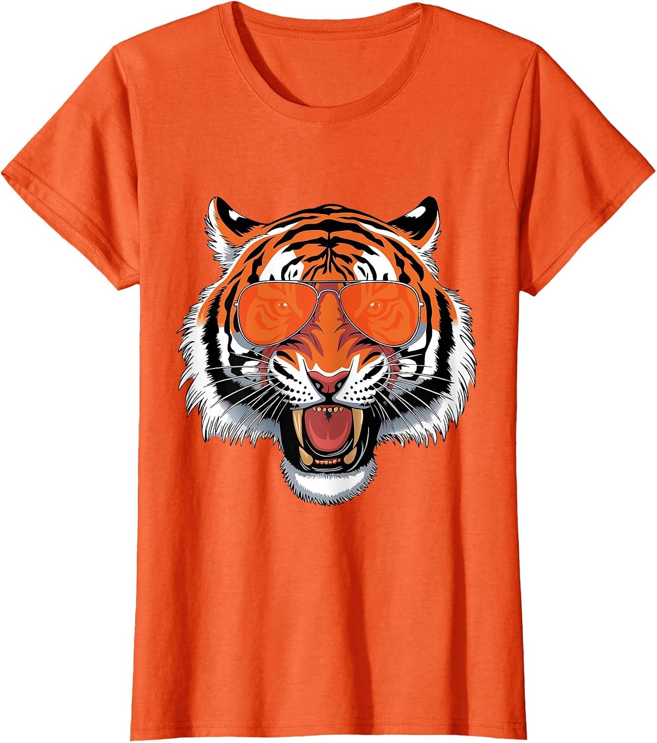 Cool Growling Bengal Tiger with Sunglasses T-Shirt