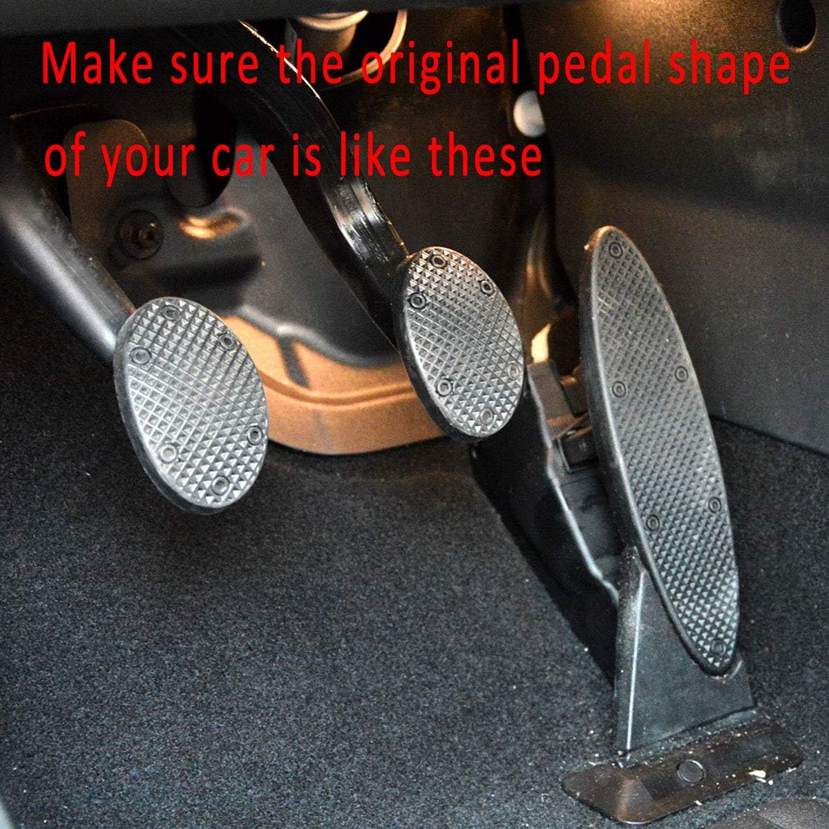 Brake Clutch Gas Throttle Pedal Cover Compatible for Mini Cooper MT Model Accessories (Fit R52, R53, R55, R56, R57, R58, R59, F55, F56, F57 etc)