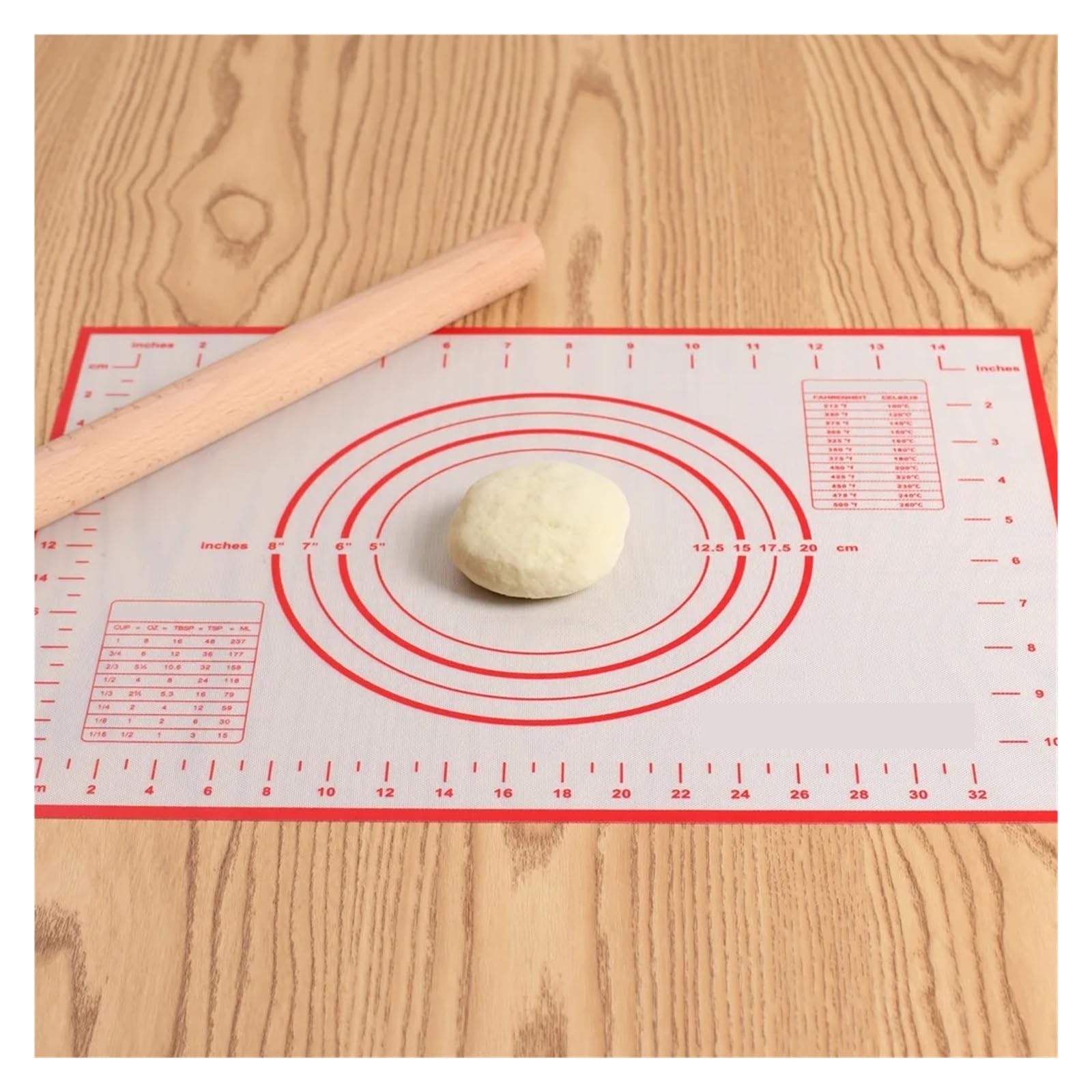 Antihaftbeschichtetes Silikon-Backblech for Kneten von Teig for Ausrollen in der Küche, Pizza und Maker(Black 60x40)