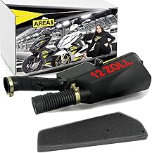 Cassetta filtro aria per 50 ccm 4 tempi con ruote da 12 pollici compatibile con ATU Explorer YY50QT, ZS50QT, ATU City Star, Formula One 2000, Level 100, Retro Star, Wild Eagle, ATU Motortek Raccoon
