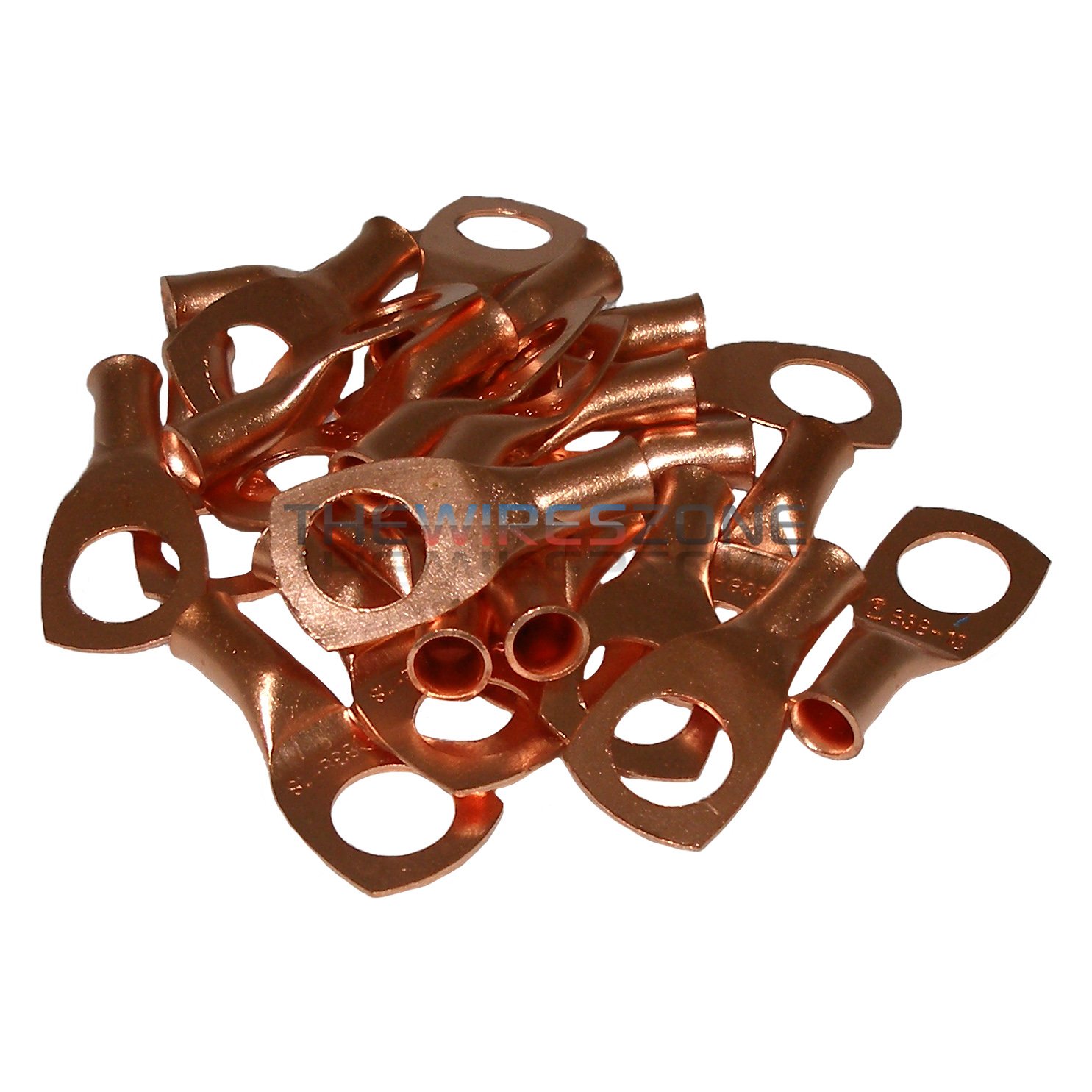 3/0 gauge Ring 3/8 Hole Terminal BATTERY Lug Bare Copper Un-insulated AWG (50