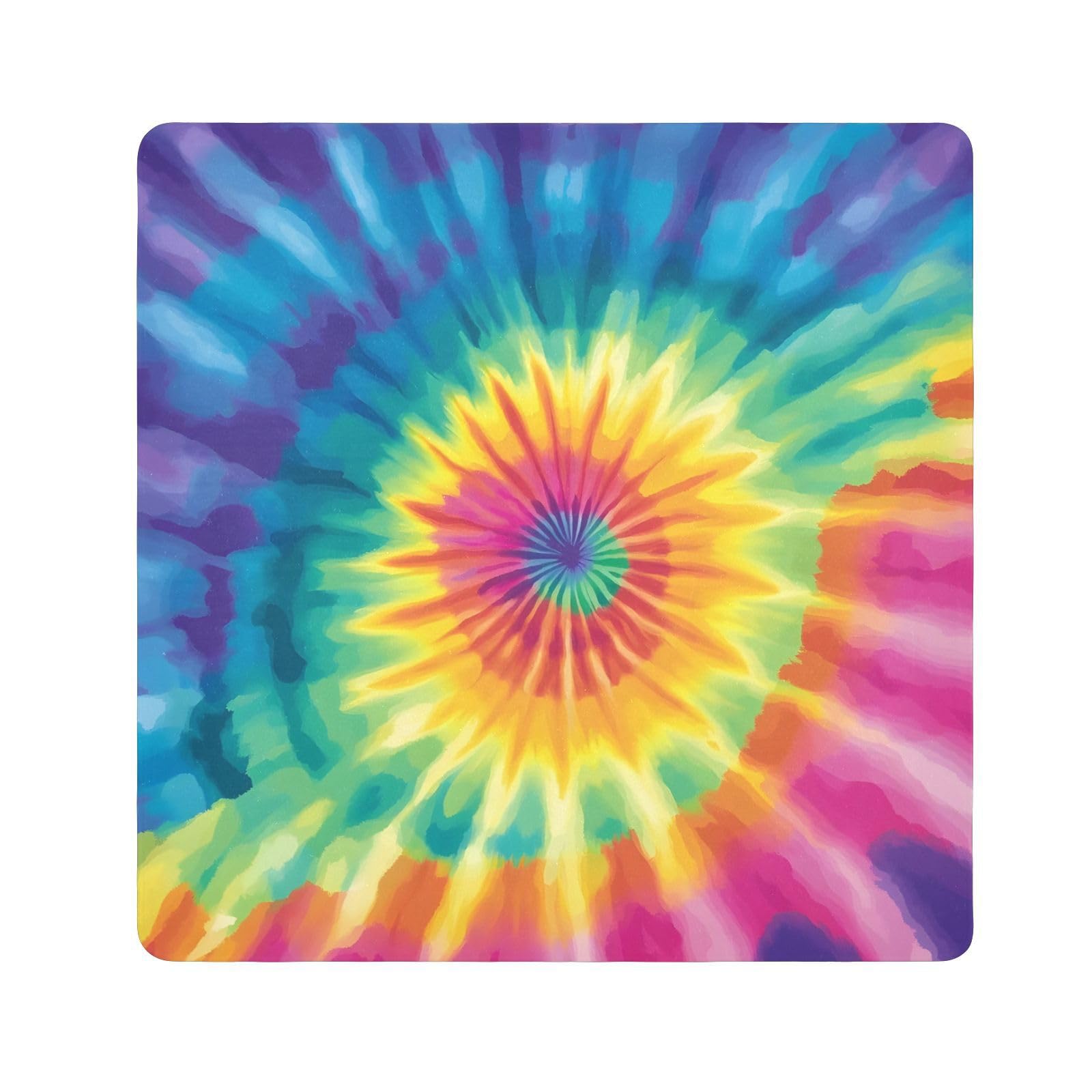 ODAWA Protective Camera Wrap Cool Rainbow Swirl Tie Dye Self Adhesive Cloth 13.8