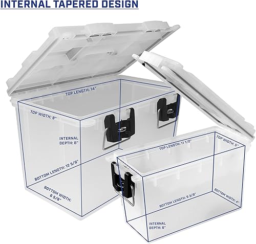 Miniatura 103 de Sheffield 12632 - Caja apilable para munición calibre .30, resiste al agua y al polvo, con cerradura y asa, para equipo de caza, suministros