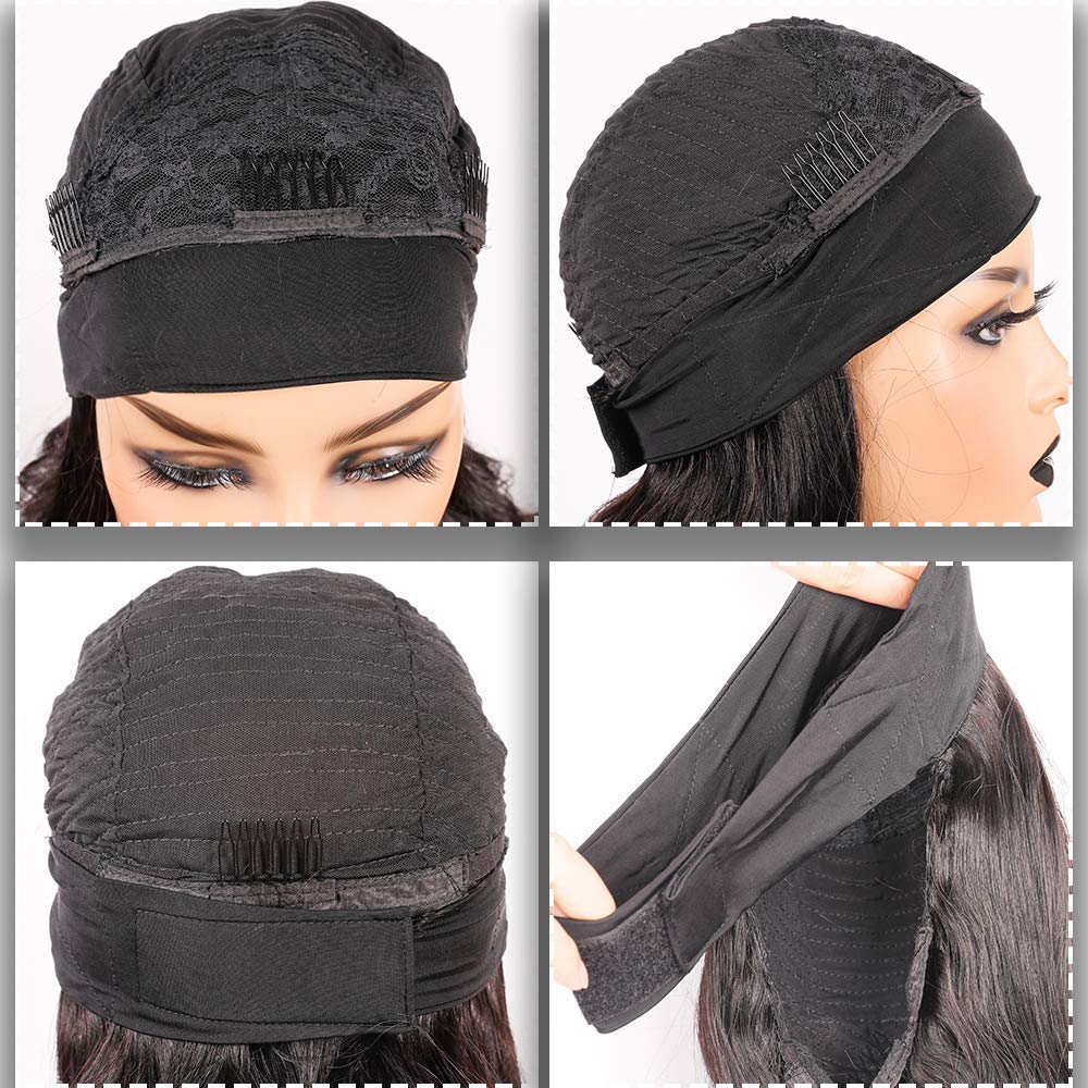 🔥 Cashback up to 70% Headband Wig for Black women Body Wave Human Hair Wigs Glueless Brazilian Virgin Hair Machine Made Headband Wigs 150% Density (10, deep wave)