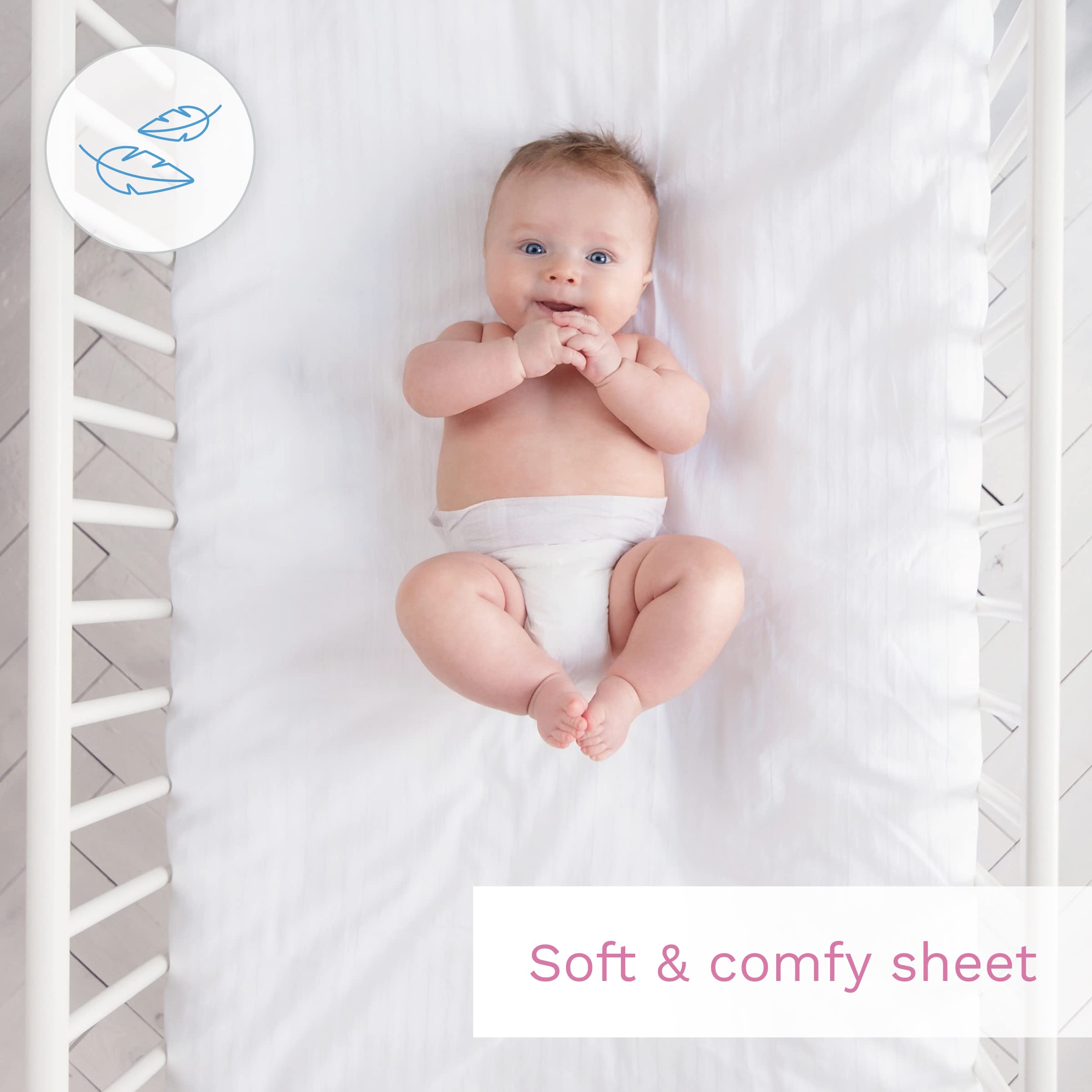 Baby Comfort 5 Piece Toddler Bedding Duvet Pillow with Covers & Jersey Sheet fits 83x50cm Co-sleeper Crib 12M+ (Big Stars) — view 9