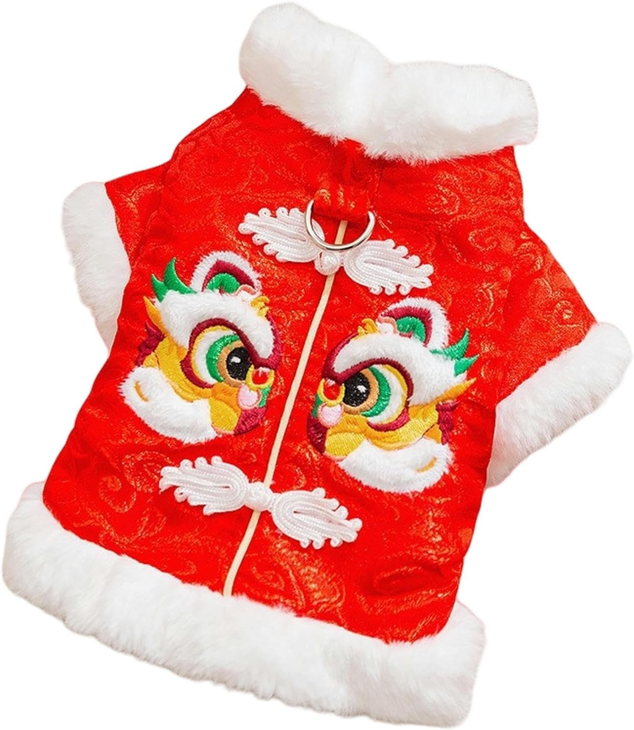 Dog Costume Adult Cat Kitten Cat Clothes Festive New Year Tang Suit Vest Puppy Dog ​​clothes Pet New Year Cat Clothes-b-xl