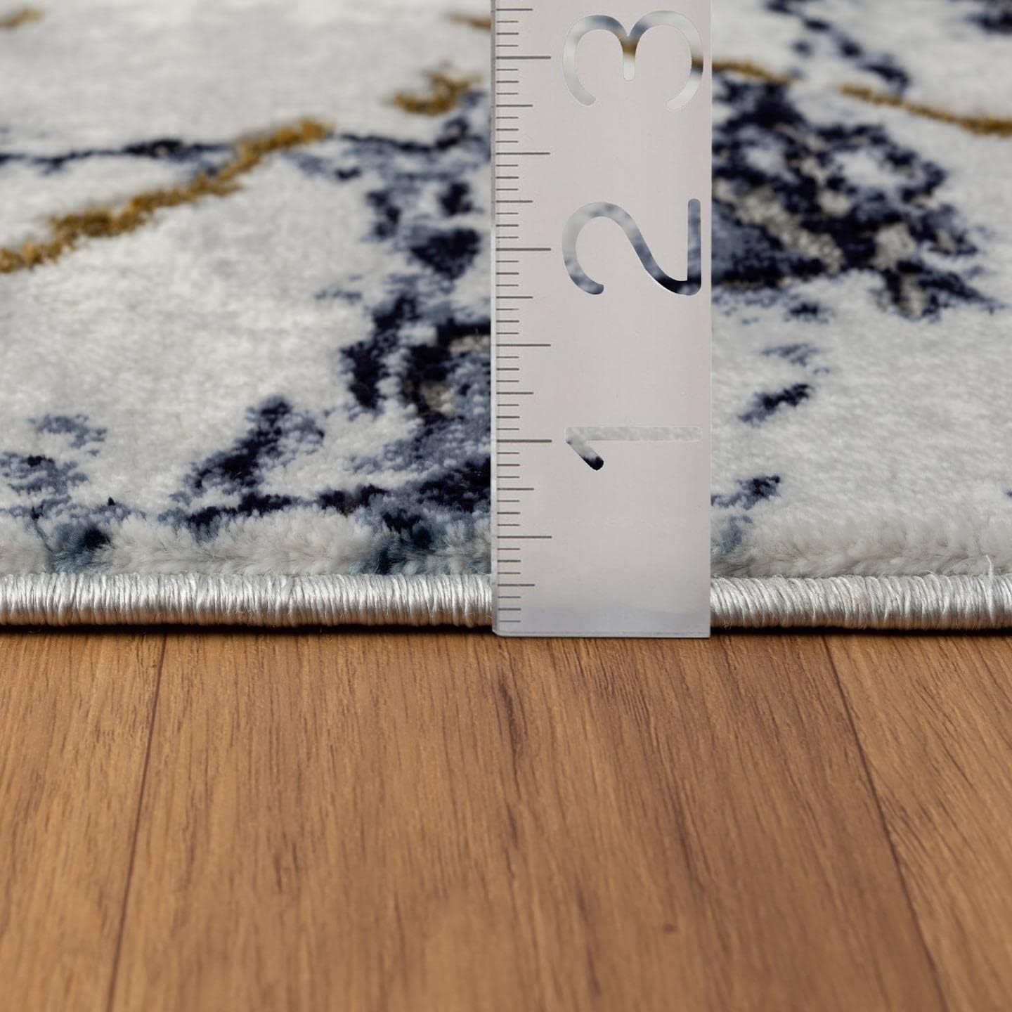 LUXE WEAVERS Marble Abstract Blue 5x7 Area Rug