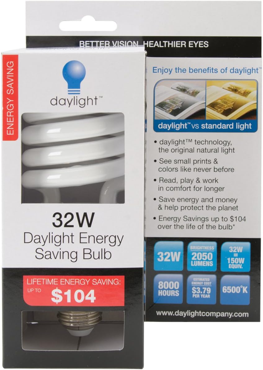 Daylight U15320 32-watt Energy Saving Bulb,White