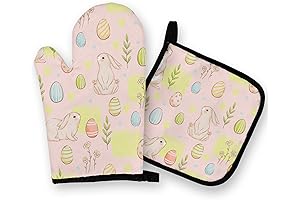 OHSUL Easter Oven Mitts and Pot Holders Sets: Your Eggs-traordinary Kitchen Accessory