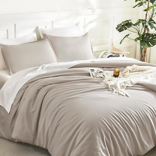 Miniatura 39 de Litanika - Juego de edredón de tamaño queen extragrande, 3 piezas, color verde salvia, ligero, unicolor, para todas las estaciones, esponjoso Verde