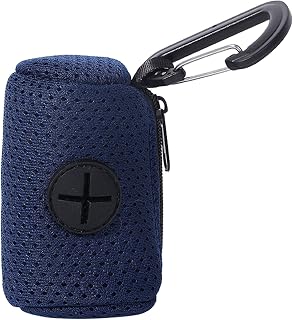 Dog Poop Pickup Bag Dispenser Convenient Pet Waste Bag Dispenser For Dog Pooper Pet Outdoor Walking Poop Bag Holder Pet Waste Bag Holder, Navy blue