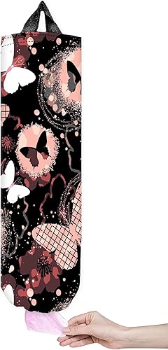 Soporte para bolsa de plástico, reutilizable, lindo soporte para bolsa de comestibles, organizador de bolsas de plástico duradero, práctico