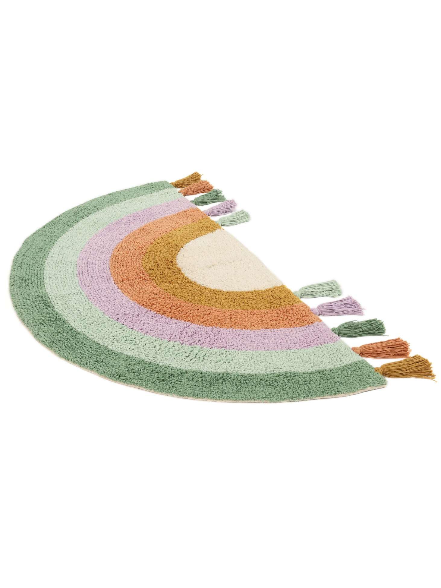 RugVista Cute Rainbow Kinderteppich, 55 x 100 cm, Mehrfarbig | Moderne, Kinder, Mittlerer Stapel, Maschinenwäsche, Oeko-Tex 100, Ohne gefährliche Chemikalien, Kinderzimmer
