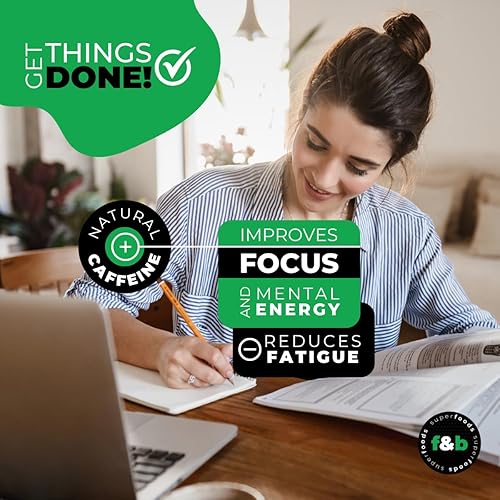 Miniatura 2 de f&b superfoods Polvo de guaraná potenciador de bebida energética para bebidas y batidos (4 onzas), a base de hierbas de Tienda, antes del