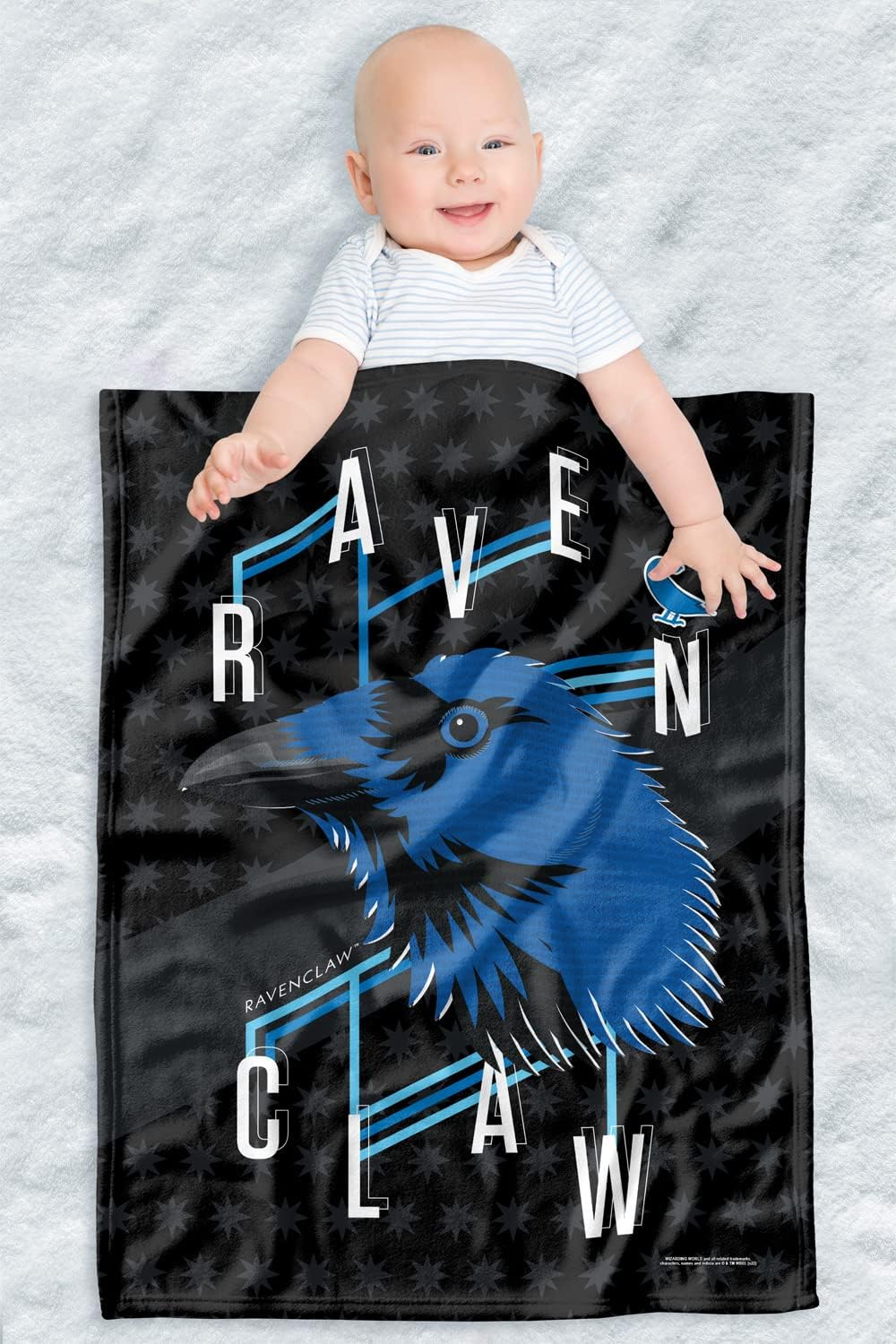 Harry Potter Lightweight Baby Blanket, 30"X40", Harry Potter Neo Industries Slytherin Unisex for Infants Girls & Boys