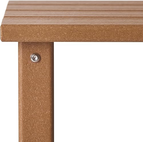 Miniatura 5 de WestinTrends Malibu - Mesa auxiliar cuadrada para exterior para silla Adirondack, teca
