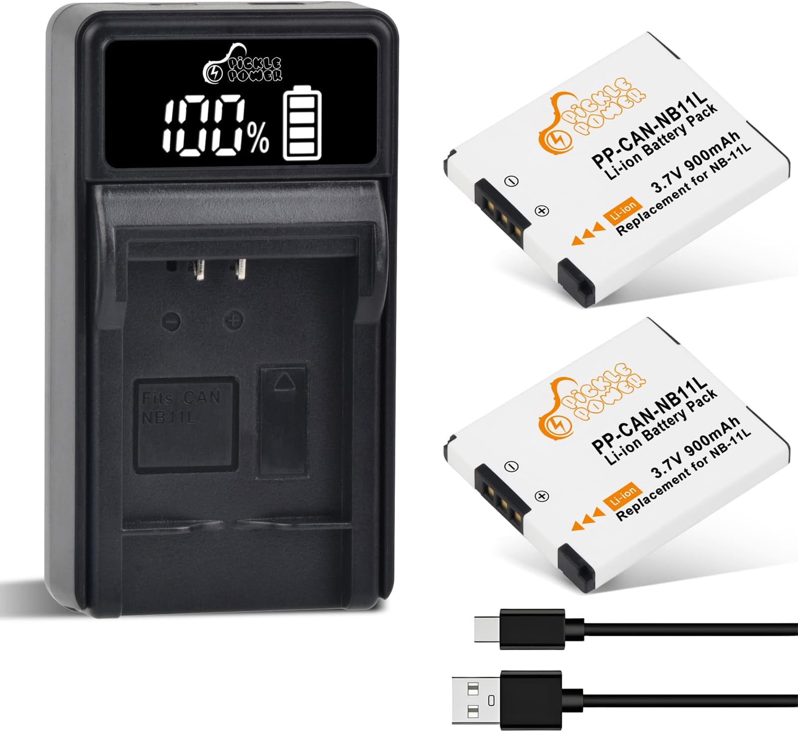 NB-11L NB-11LH Battery and Charger for Canon PowerShot ELPH 190 is, ELPH 180, ELPH 110 HS, A2300 is, A2400 is, A2500, A3400 is, SX400 SX410 SX420