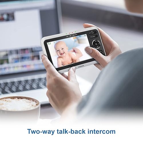 Miniatura 9 de Recién actualizado Monitor de video VTech VM350-2 con batería compatible con modo de video de 12 horas modo de audio de 21 horas pantalla de 5